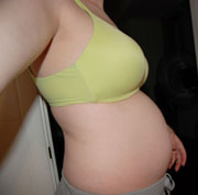 18 weeks pregnant belly