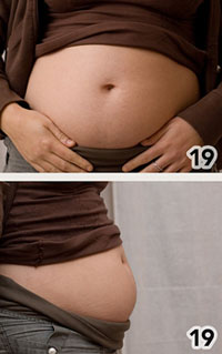 19 weeks pregnant belly