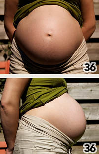 36 weeks pregnant
