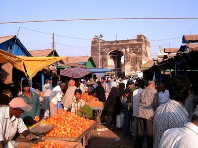A market in Hyberabad