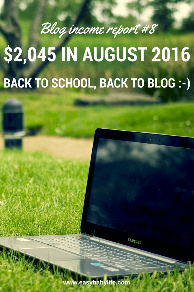 august 2016 blog income report