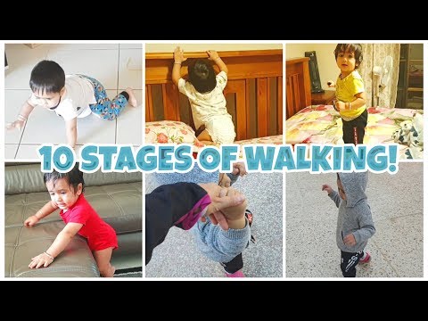 10 Stages of Walking | Series of Milestones baby needs to achieve to take FIRST BIG STEP!