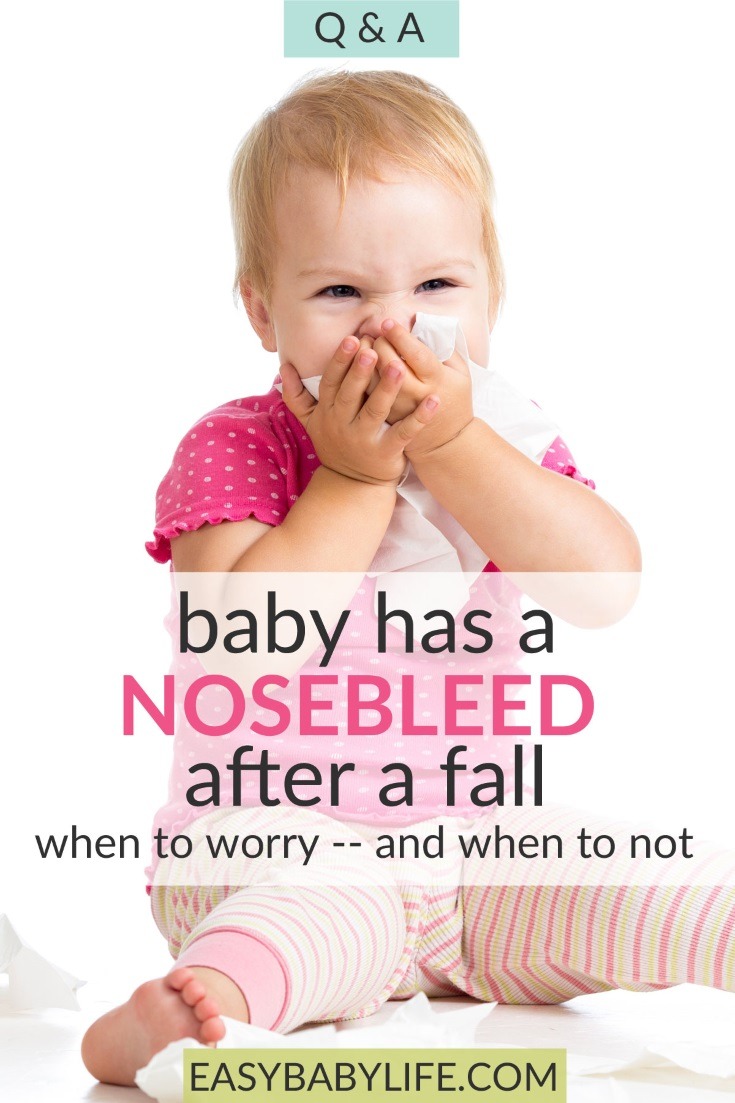 nosebleed in babies after a fall
