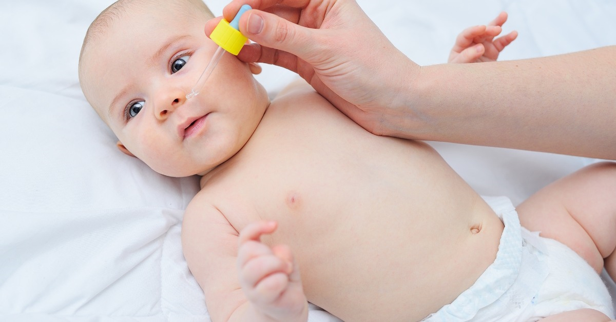 clean baby's nose when stuffy