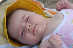 baby in hot climate