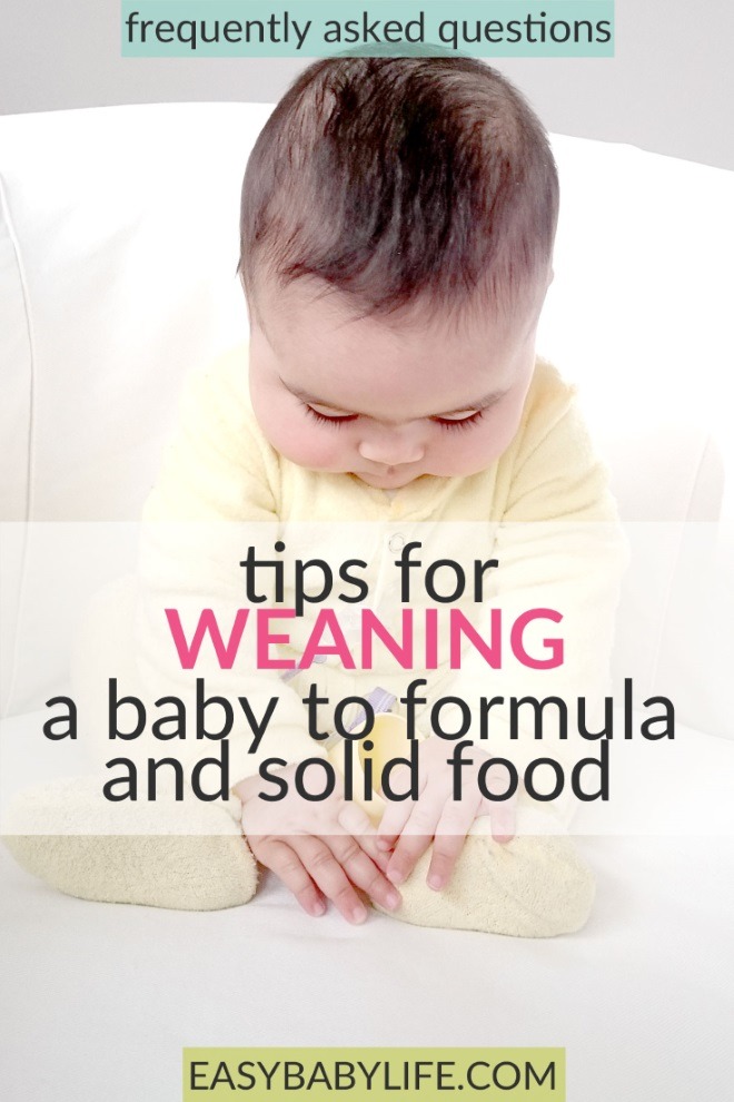 wean baby to solids and formula